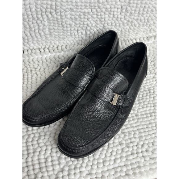 SALVATORE FERRAGAMO Men\'s Classic Pebbled Leather Loafer Dress Shoes Sz 11.5 main image 10